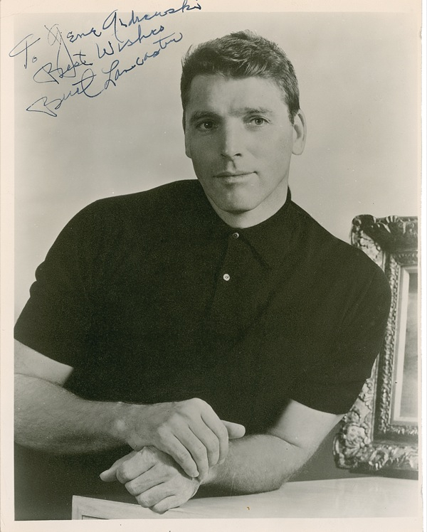 Lot 1121 Burt Lancaster Signed Photograph