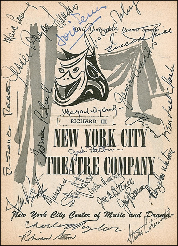 Lot 1200 Richard III Playbill