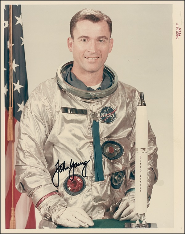 Lot 586 John Young Signed Photograph