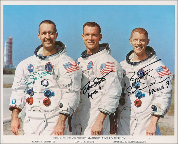 Lot 532 Apollo 09 Signed Photograph