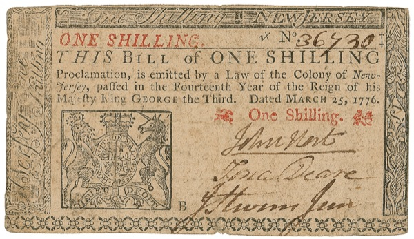 Lot 289 Declaration of Independence: John Hart: “’Tis death to counterfeit”