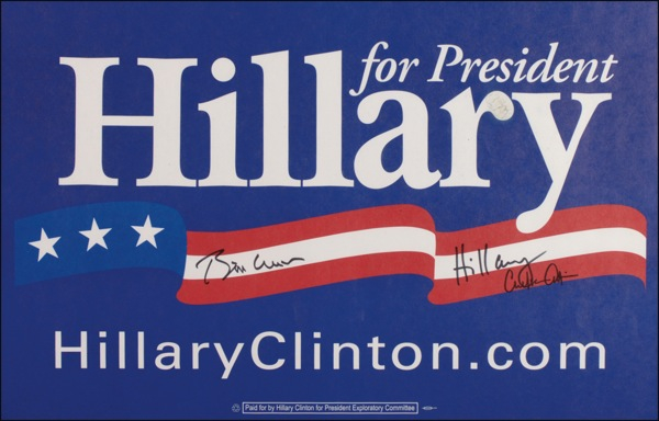 Lot 46 Bill, Hillary, and Chelsea Clinton Poster