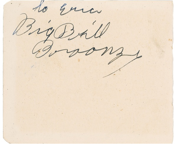 Lot 754 Big Bill Broonzy Signature