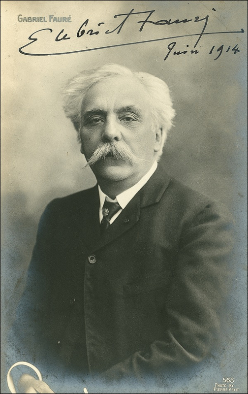 Lot 790 Gabriel Fauré Signed Photograph