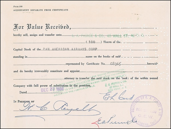 Lot 280 Errett L. Cord Signed Document