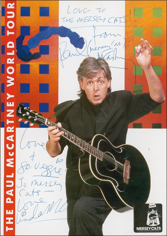 Lot 850 Paul and Linda McCartney Program Cover