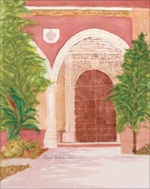 Lot 546 Michael Collins: Original signed Michael Collins watercolor