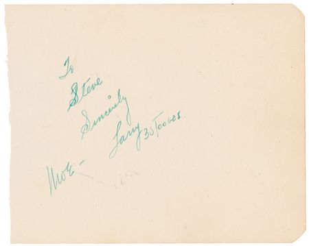 Lot #1260 Three Stooges Signature - Image 2