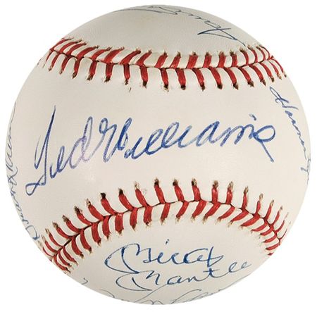 Lot #1317 Baseball: 500 Run Club Baseball - Image 1