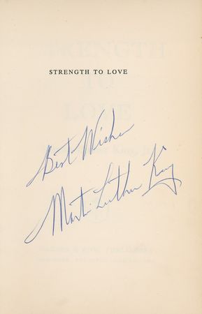 Lot #362 Martin Luther King, Jr. and Jackie Robinson: ROLE MODELS: Civil rights icons KING, ROBINSON, and WILKINS sign together - Image 2