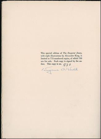 Lot #633 Eugene O’Neill Book - Image 1