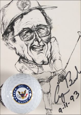 Lot #13 George Bush Signed Photograph