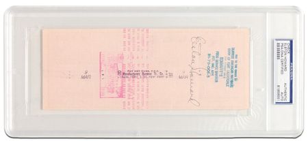 Lot #1511 Elston Howard Check - Image 2