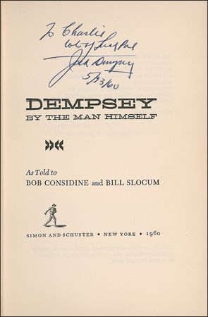 Lot #1436 Jack Dempsey Book - Image 1