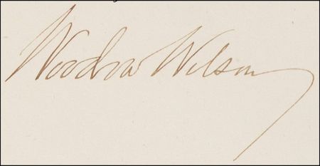 Lot #240 Woodrow Wilson Signed Document - Image 2