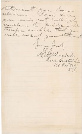 Lot #471 Ambrose E. Burnside Signed Letter - Image 2
