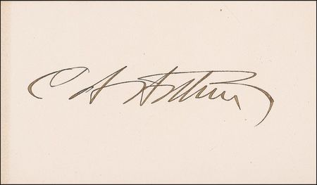 Lot #8 Chester A. Arthur Signature
