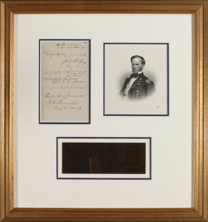 Lot #518 William T. Sherman Endorsement - Image 1