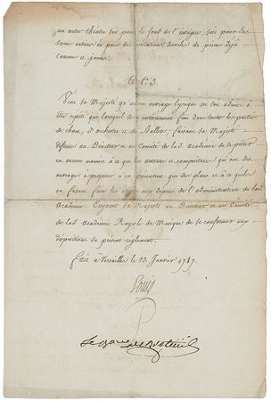 Lot #371 Louis XVI: The King commands the Royal Opera - Image 1