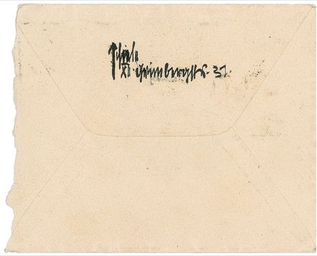 Lot #653 Egon Schiele Mailing Envelope - Image 1
