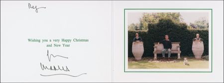 Lot #271 Prince Charles Christmas Card - Image 1