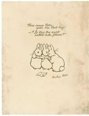 Lot #636 Beatrix Potter: Sending holiday greetings - Image 2