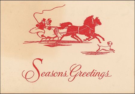 Lot #1059 Greta Garbo Christmas Card - Image 2