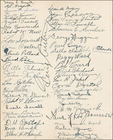 Lot #886 Jim Reeves, Gene Autry, and Friends Signature - Image 1