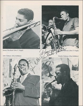 Lot #818 Jazz Encyclopedia: CATS AND JAMMERS: Classic jazz reference signed by more than 200 greats, including ARMSTRONG, COLTRANE, DAVIS, ELLINGTON, MONK, and WATERS - Image 14