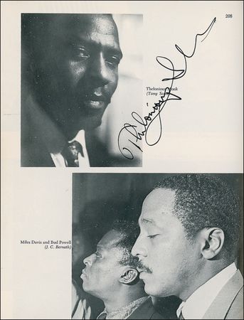 Lot #818 Jazz Encyclopedia: CATS AND JAMMERS: Classic jazz reference signed by more than 200 greats, including ARMSTRONG, COLTRANE, DAVIS, ELLINGTON, MONK, and WATERS - Image 7