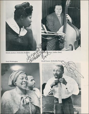 Lot #818 Jazz Encyclopedia: CATS AND JAMMERS: Classic jazz reference signed by more than 200 greats, including ARMSTRONG, COLTRANE, DAVIS, ELLINGTON, MONK, and WATERS - Image 9