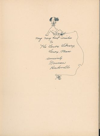 Lot #647 Norman Rockwell: With an original sketch - Image 1