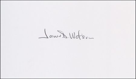 Lot #452 James D. Watson and Francis Crick Signature - Image 1