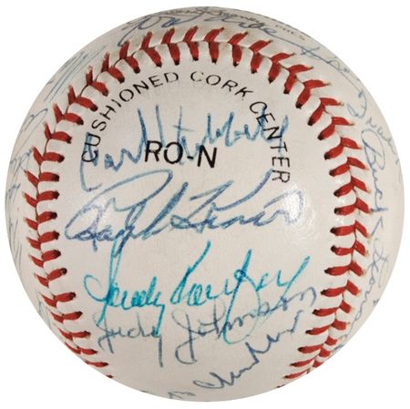Lot #1365 Baseball: Hall of Famers Baseball - Image 4