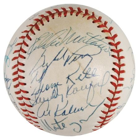 Lot #1365 Baseball: Hall of Famers Baseball - Image 5