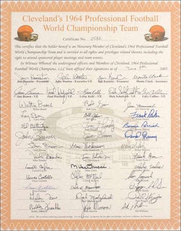 Lot #1427 Cleveland Browns Group Lot - Image 1