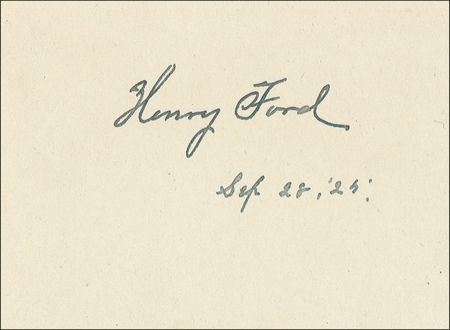 Lot #315 Henry Ford Signature - Image 3
