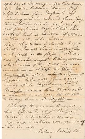 Lot #360 Francis Scott Key: ?I FIND ANNAPOLIS PRETTY GAY?: KEY describes a round of parties and his taste in women: ?I prefer the ?blue and laughing eye? of the Queen of Cyprus? - Image 2