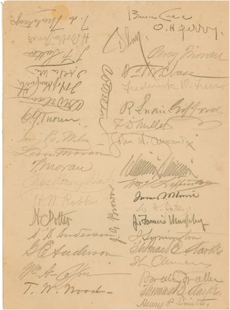 Lot #600 Samuel L. Clemens Menu - Image 1