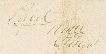 Lot #501 Robert E. Lee: Franking a letter as Army engineer - Image 1