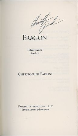 Lot #634 Christopher Paolini Book - Image 1