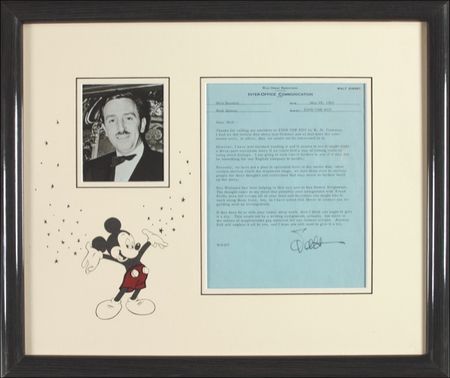 Lot #684 Walt Disney: Working on a new story idea with the screenwriter of Dumbo - Image 1
