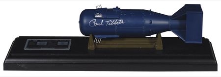 Lot #479 Enola Gay: Tibbets and Van Kirk: LITTLE BOY: Two Enola Gay crew members sign a model of the bomb that destroyed Hiroshima - Image 1