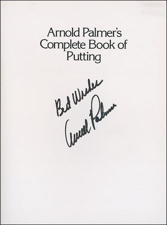 Lot #1613 Arnold Palmer Book - Image 1