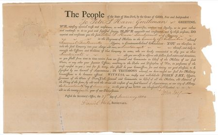 Lot #352 John Jay Signed Document - Image 1