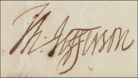 Lot #129 Thomas Jefferson and James Madison: VIRGIN TERRITORY: JEFFERSON and MADISON sign papers for a ship bound for St. Thomas - Image 2