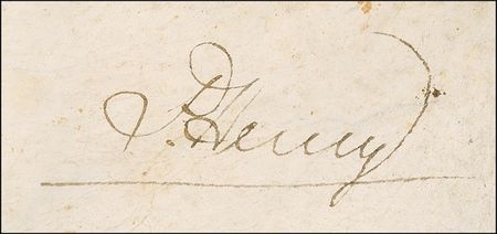 Lot #336 Patrick Henry: Signing a 1786 Virginia land grant - Image 2