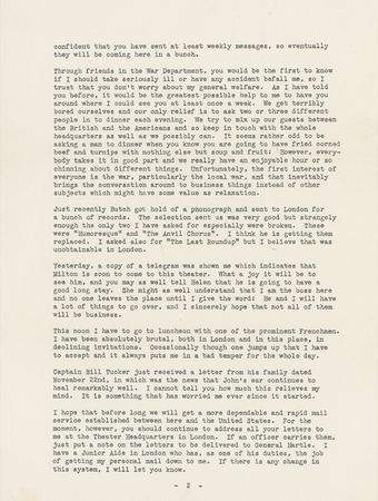 Lot #61 Dwight D. Eisenhower: IKE writes to Mamie on conditions in North Africa: ?This has been a wearing tour of duty? - Image 2
