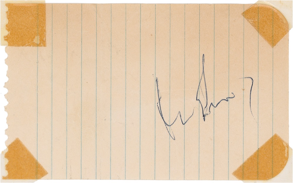Lot 123 John F. Kennedy: Signing on the campaign trail