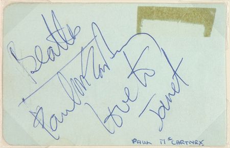 Lot #720 Beatles: FROM THEM TO YOU: Complete set of BEATLES signatures - Image 4